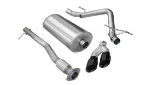 GMC Sierra Performance Exhaust - CORSA Performance - Sport Cat Back - Black - `11-`13